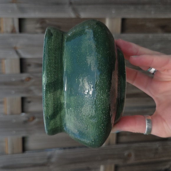 Handmade Glazed Ceramic Pottery 4.75" Succulent Planter - Picture 3 of 7